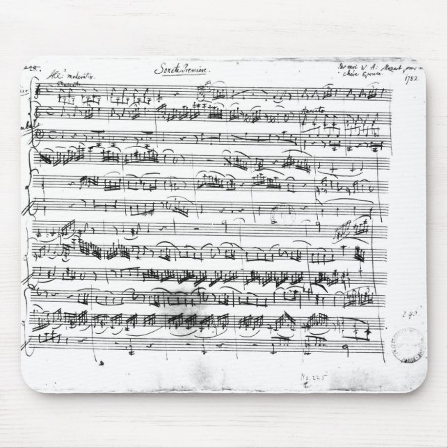 Sonate Premiere for violin and harpsichord Mouse Mat (Front)