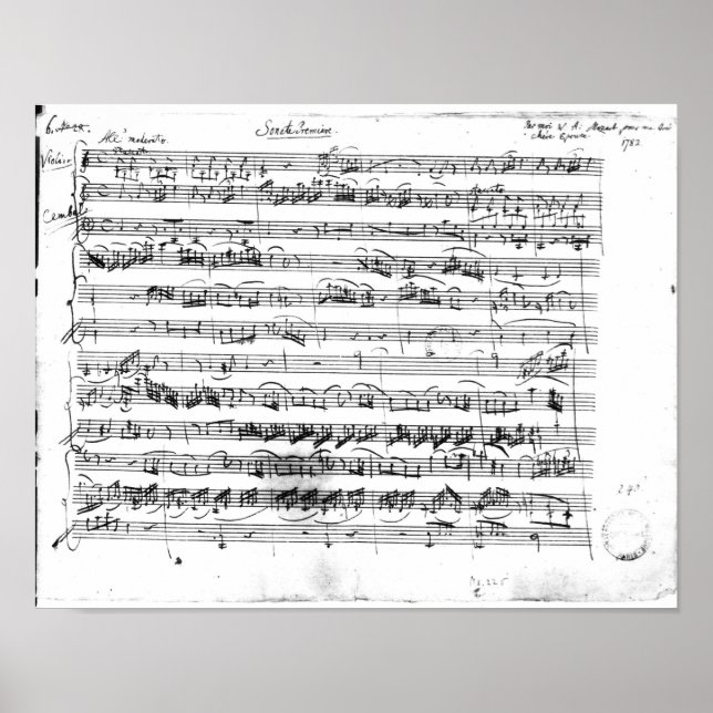 Sonate Premiere for violin and harpsichord Poster (Front)