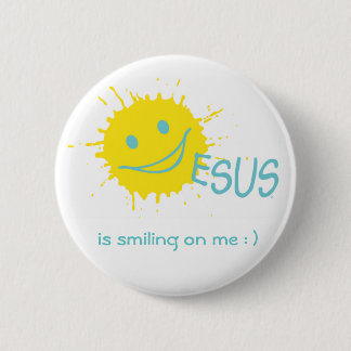 Sonburst Jesus Button