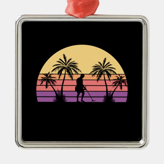 Sondeln Metal Detectorist Metal Tree Decoration (Front)