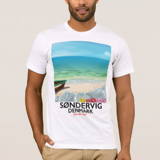 Søndervig Denmark beach travel poster T-Shirt