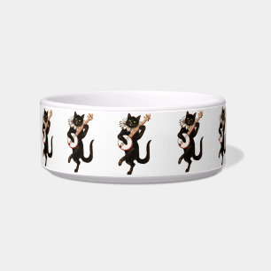 song and dance cat food bowl