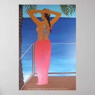 Song bird at dawn poster