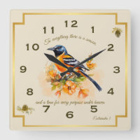Song Bird Oriole Ecclesiastes 3