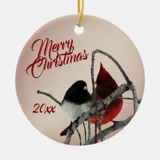 Song Birds Christmas Ornament (Front)