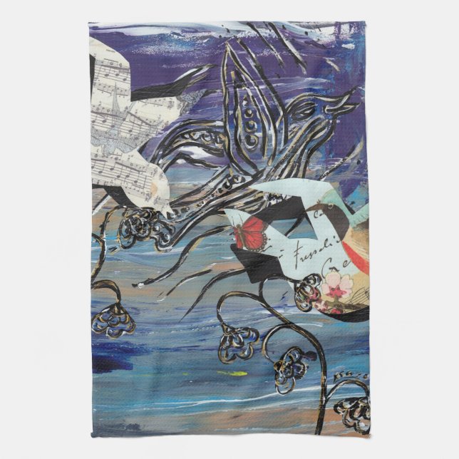 Song Birds Kitchen Towel (Vertical)