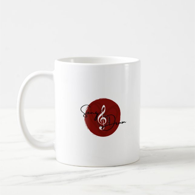 Song & Drum_White/Red Mug (Left)
