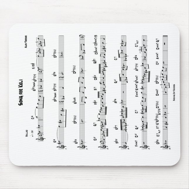 Song For Keli Mouse Mat (Front)