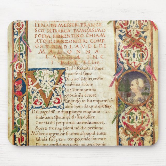 Song in praise of Laure Mouse Mat (Front)