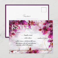 Song &  menu Fuchsia Enchantment: Watercolor 
