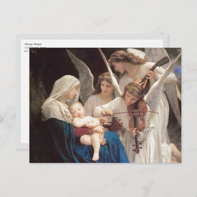 Song of Angels, William-Adolphe Bouguereau Postcard (Front/Back)