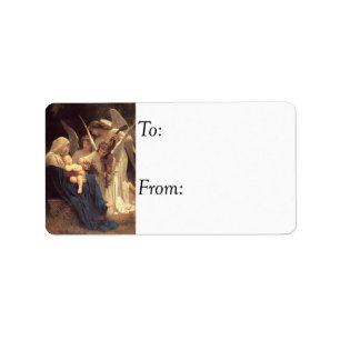 Song of Christmas Angels Vintage Gift Tag