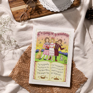 Song of Friendship Inspirational Postcard