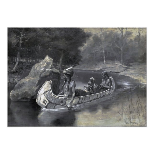 Song of Hiawatha: Native Indian Warrior & Lover Photo Print (Front)