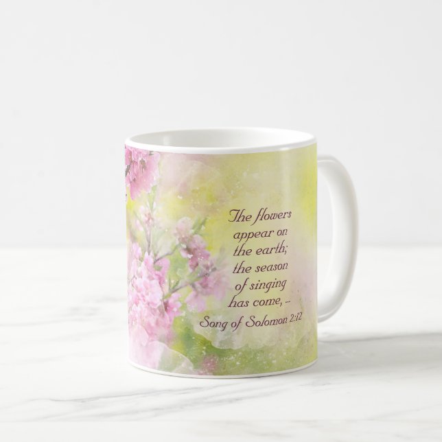 Song of Solomon 2:12 Flowers appear on the earth Coffee Mug (Front Right)