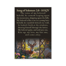 Song of Solomon 2:8-10, 4:6, and 8:14 KJV Card Box