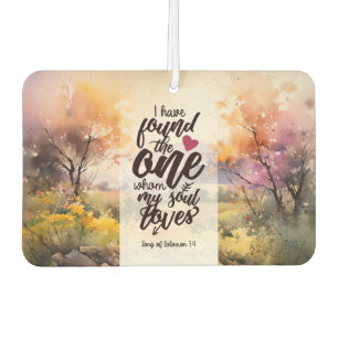 Song of Solomon 3:4 I have found the One Bible  Car Air Freshener