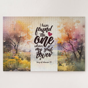 Song of Solomon 3:4 I have found the One Bible  Jigsaw Puzzle
