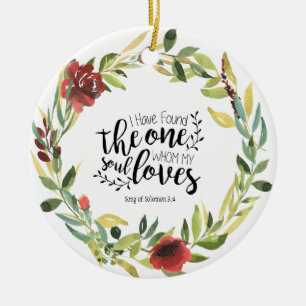 Song of Solomon 3:4 I have found the One  Ceramic Tree Decoration
