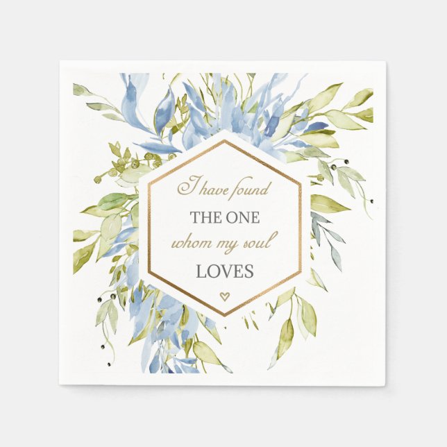 Song of Solomon 3:4 I Have Found the One Napkin (Front)