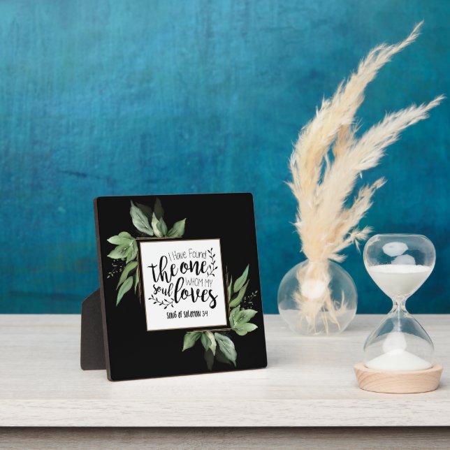 Song of Solomon 3:4 I have found the One Wedding Plaque (Insitu)