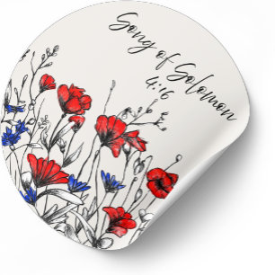 Song of Solomon 4:16 Christian Floral Botanical  Classic Round Sticker