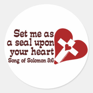 Song of Solomon 8:6 Classic Round Sticker