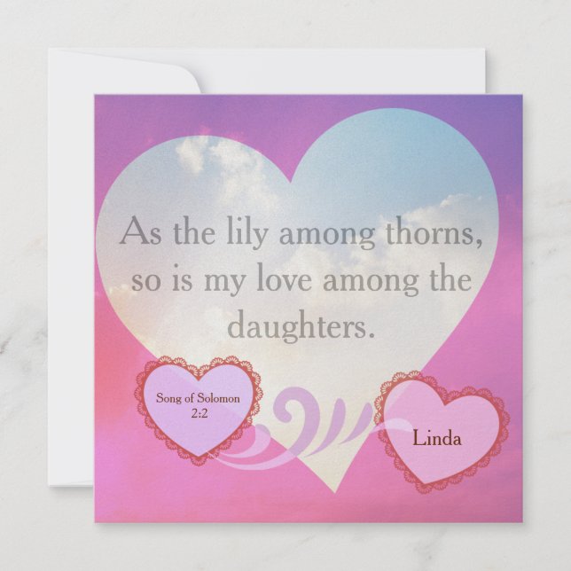 Song Of Solomon Encouragement Card (Front)