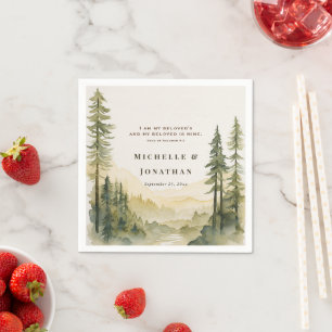 Song of Solomon I am my beloved's Bible Wedding Napkin