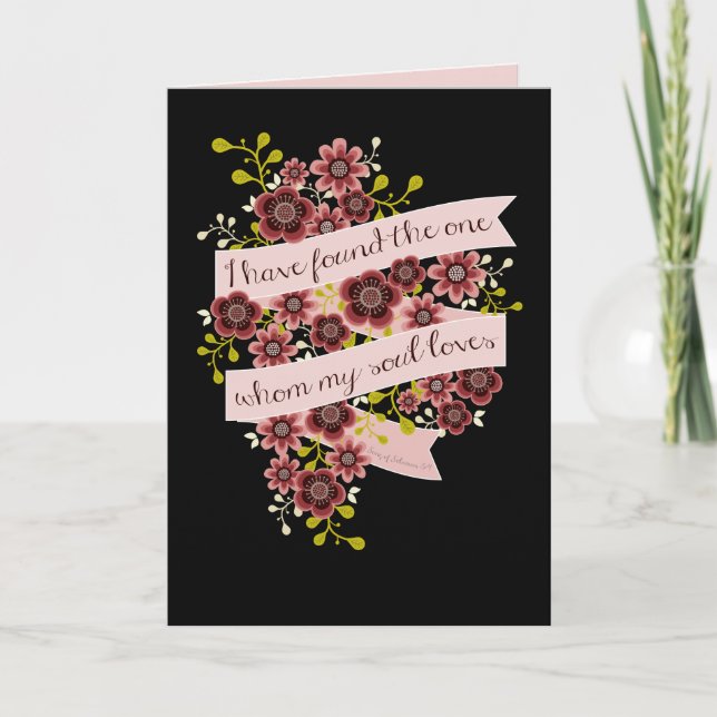 Song of Solomon Love Quote Greeting Card (Front)