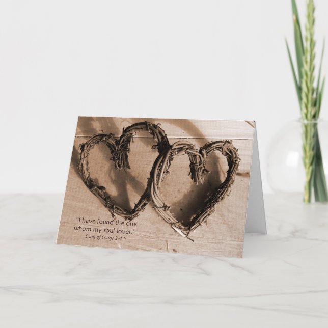 Song of Solomon Verse I love you Card (Front)