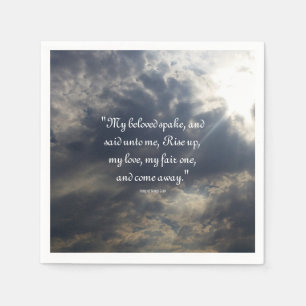 Song of Songs 2:10 Napkin