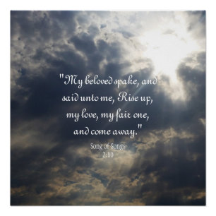 Song of Songs 2:10 Sticker Poster