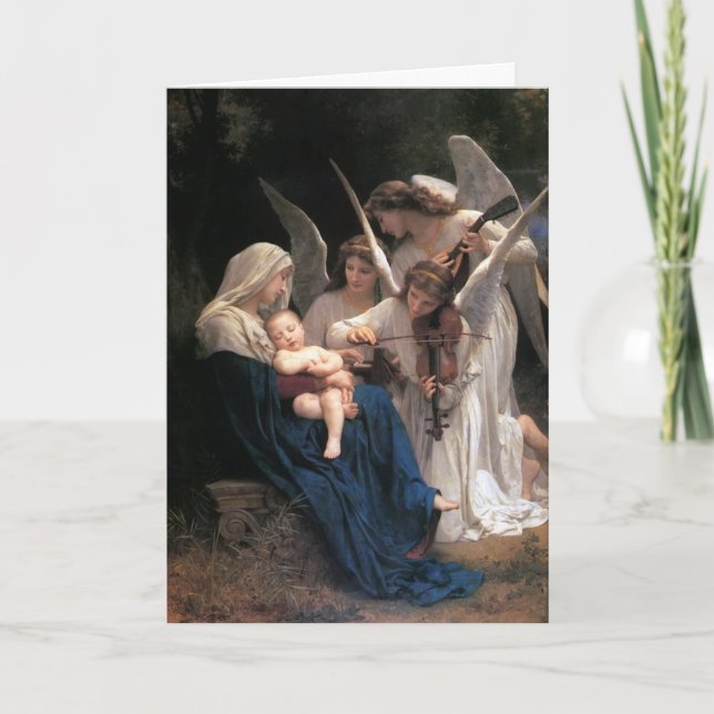 Song of the Angels (1881) by Bouguereau Holiday Card (Front)