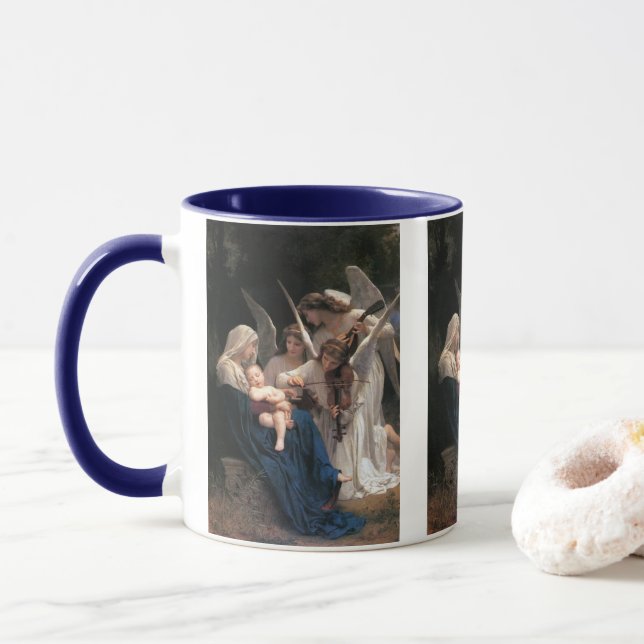 Song of the Angels (1881) by Bouguereau Mug (With Donut)