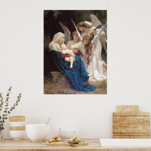 Song of the Angels (1881) by Bouguereau Poster