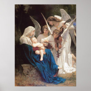 Song of the Angels (1881) by Bouguereau Poster