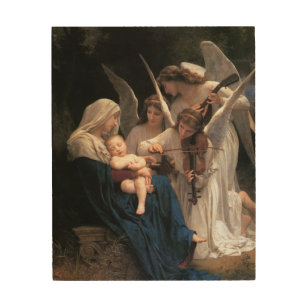Song of the Angels (1881) by Bouguereau Wood Wall Art