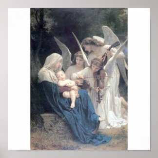 Song of the Angels Bouguereau fine art Poster