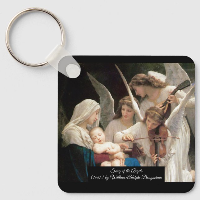Song of the Angels Bouguereau Key Ring (Front)