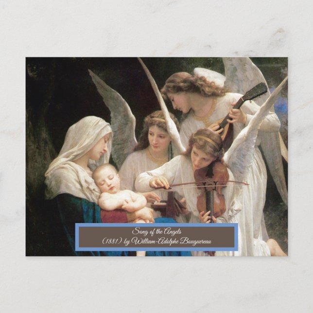 Song of the Angels Bouguereau Postcard (Front)
