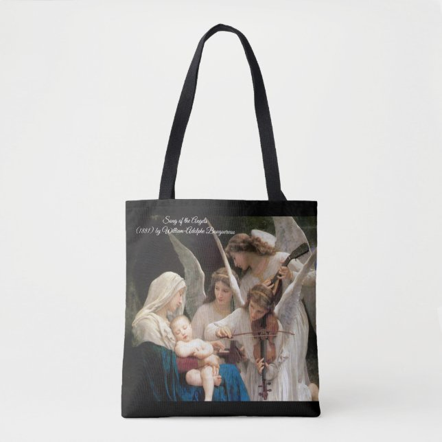 Song of the Angels Bouguereau Tote Bag (Front)