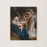 Song of the Angels by William-Adolphe Bouguereau B Jigsaw Puzzle<br><div class="desc">William Adolphe Bouguereau - Song of the Angels,  1881. William-Adolphe Bouguereau was a French academic painter. In his realistic genre paintings he used mythological themes,  making modern interpretations of classical subjects,  with an emphasis on the female human body.</div>