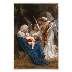 Song of the Angels by William-Adolphe Bouguereau B Photo Print