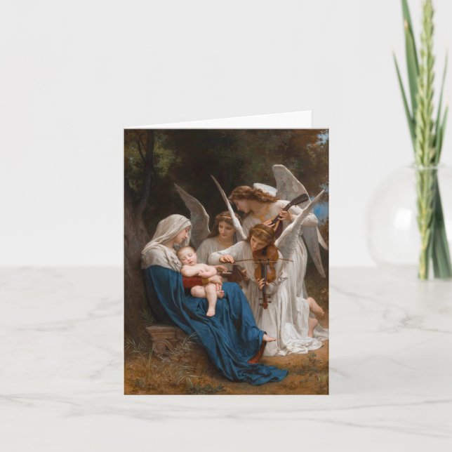 Song of the Angels by William-Adolphe Bouguereau B Thank You Card (Front)