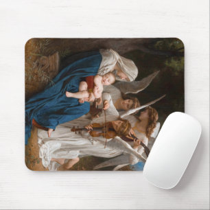 Song of the Angels by William-Adolphe Bouguereau Mouse Mat