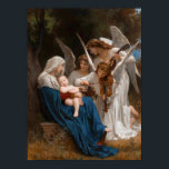 Song of the Angels by William-Adolphe Bouguereau Poster<br><div class="desc">William Adolphe Bouguereau - Song of the Angels,  1881. William-Adolphe Bouguereau was a French academic painter. In his realistic genre paintings he used mythological themes,  making modern interpretations of classical subjects,  with an emphasis on the female human body.</div>