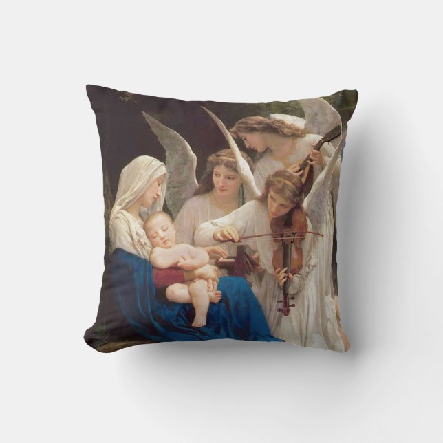 Song of the Angels Christmas Cushion (Front)