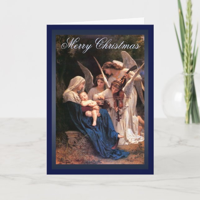 Song of the Angels Fine Art Holiday Card (Front)