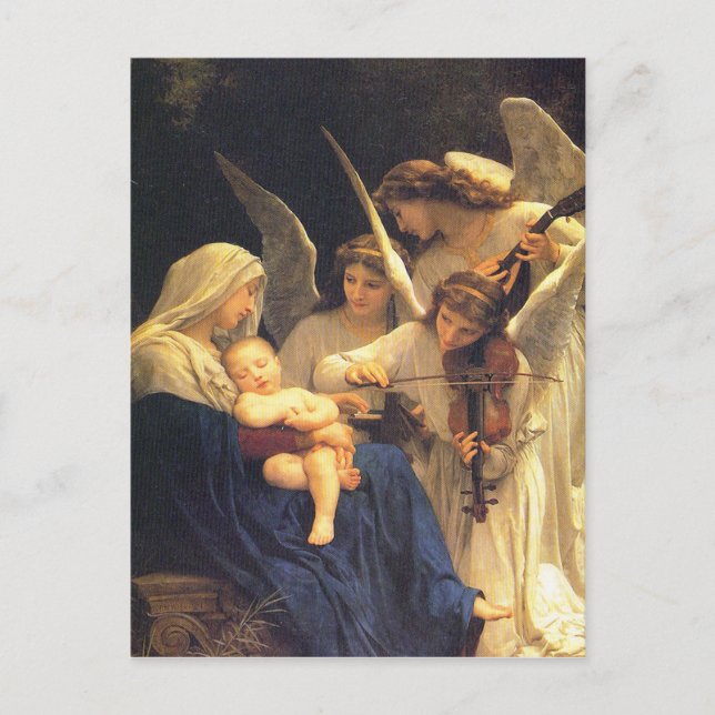 Song of the Angels, William-Adolphe Bouguereau Postcard (Front)